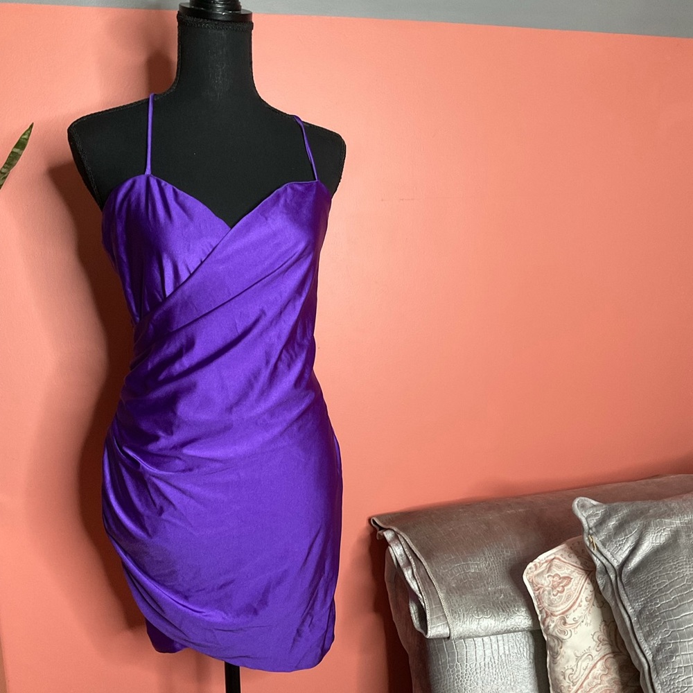 Royal Purple Bodycon Mini Dress Never Worn
